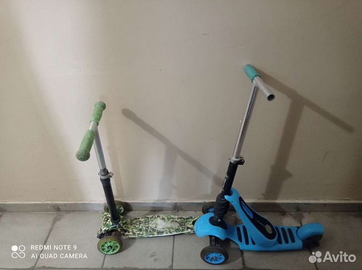 Scooter Самокат детский 3 колесный со св. колесами