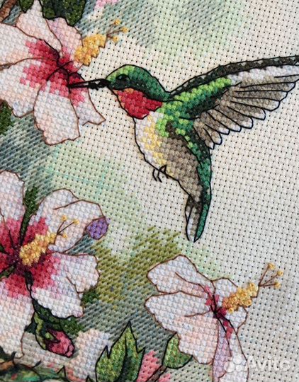 Колибри и клематис