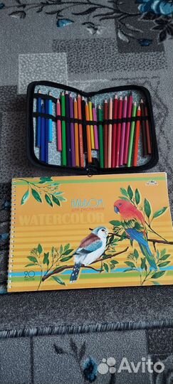 Альбом, карандаши, фломастеры
