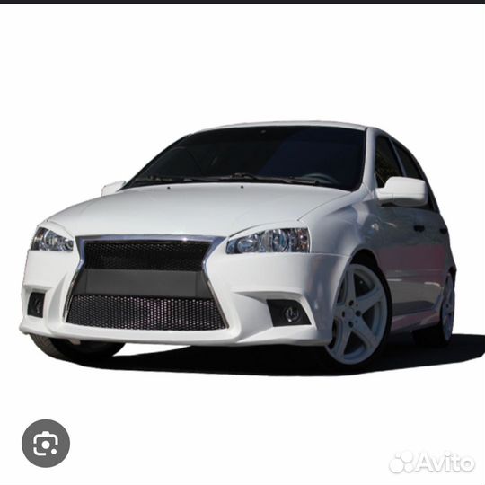 Передний бампер пороги калина 1