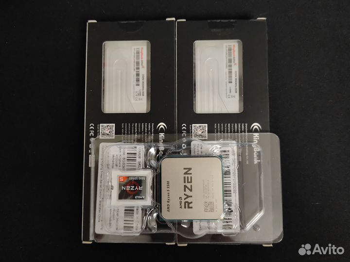 Игровой комплект Ryzen 5 5500+a520mkv2+16gb ddr4