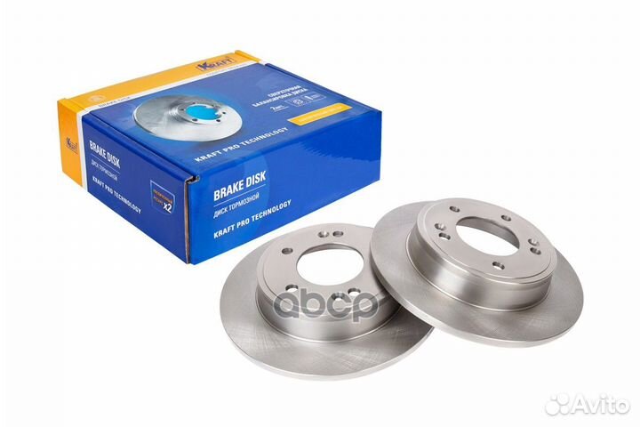 Диск тормозной задний kt016092 Kraft