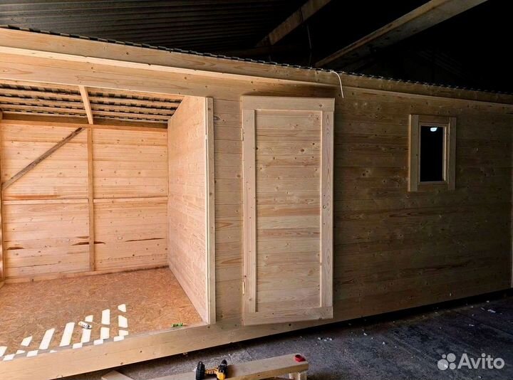Бытовка вагончик из дерева