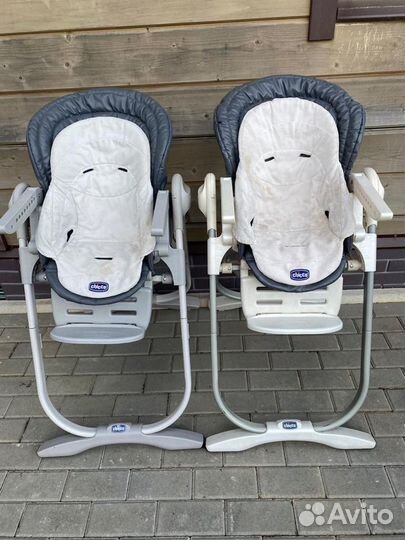 Стульчик для кормления chicco polly 2 штуки