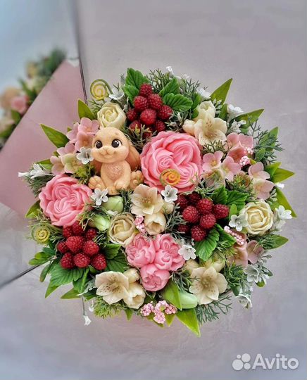 Композиции из мыла ручной работы, подарок, букет