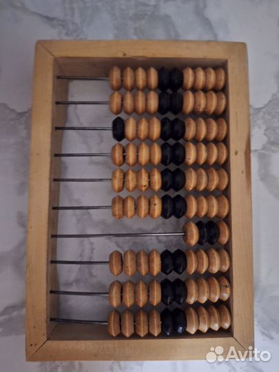 Счеты деревянные бухгалтерские и детские СССР