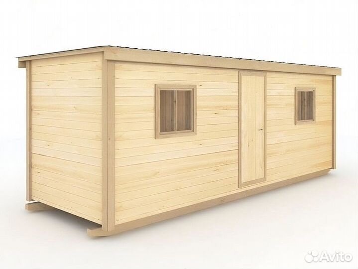 Большая дачная бытовка, размером 2,3*6,8 метров (р