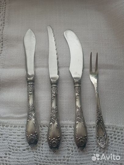 Нож для масла, багета, рыбы, вилка зиш Классика