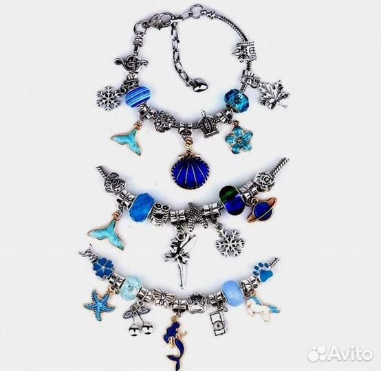 Набор для создания украшений для девочки. Браслеты