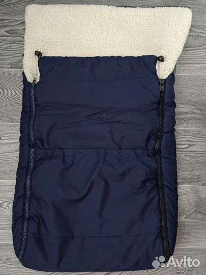 Меховой конверт в коляску