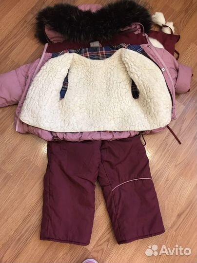 Зимний костюм для девочки 86-92