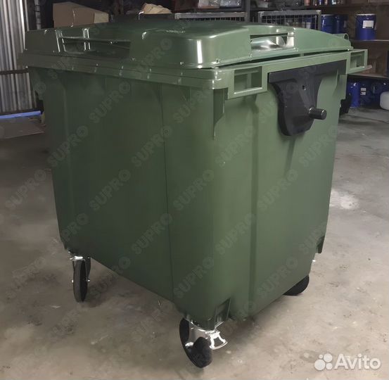 Пластиковый евроконтейнер 1100л Ш3837