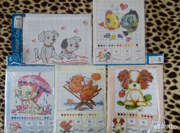 Наборы для детского творчества, схемы для вышивани