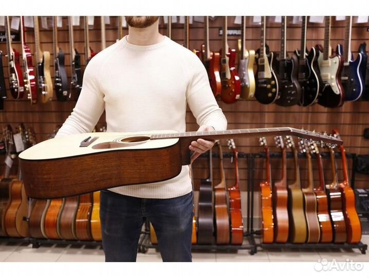 Cort Earth60-OP Акустическая гитара, цвет натураль