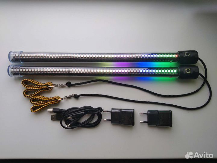 Пиксельные пои для светового шоу (Led poi) 54