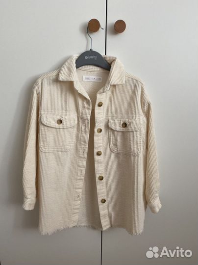 Рубашка вельветовая zara