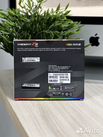 Новая 2x16GB DDR5 G.Skill Trident Z RGB