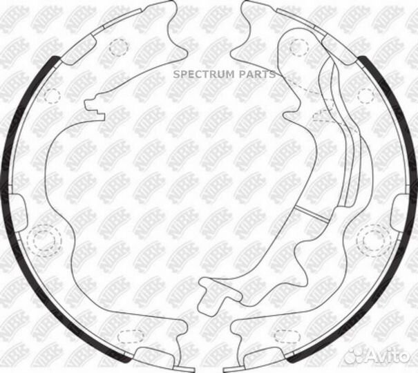 Колодки барабанные NiBK FN11009 nibk FN11009