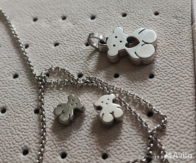 Шейное украшение Tous цепь и кулон