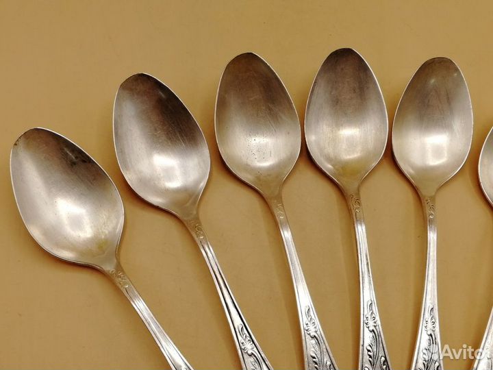 Набор столовых ложек 6 шт мельхиор мнц Кольчугино