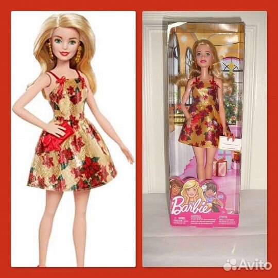 Кукла барби новогодняя