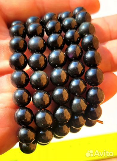 Браслет аметист, соколиный глаз, кошачий глаз