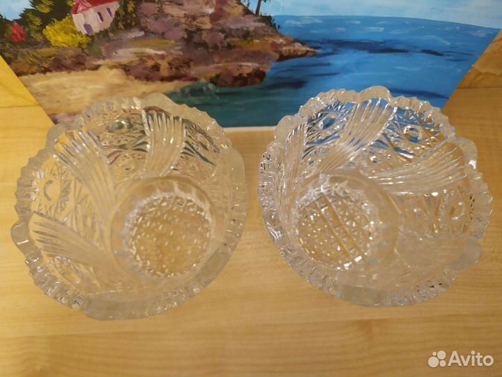 Салатники хрустальные