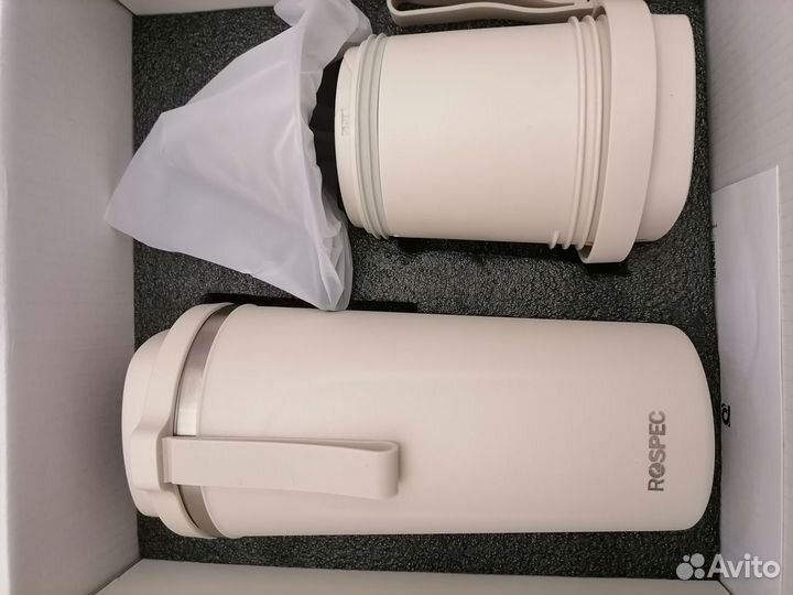 Термокружка с Блендером портативным)