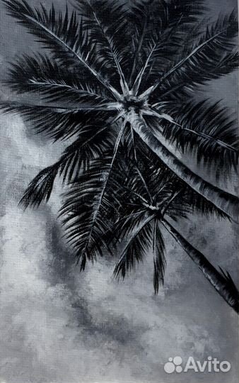 Картины пейзаж пляж пальмы океан море
