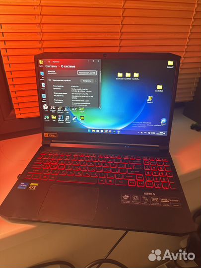 Ноутбук Acer Nitro 5 i5-11400H RTX 3050Ti 16RAM