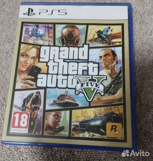 Диск игры GTA 5 для ps5