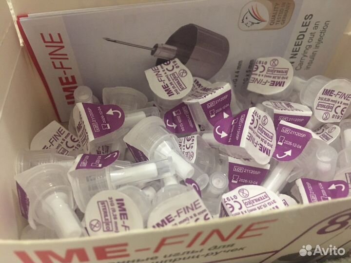 Иньекционные иглы для инсулиновых шприц-ручек