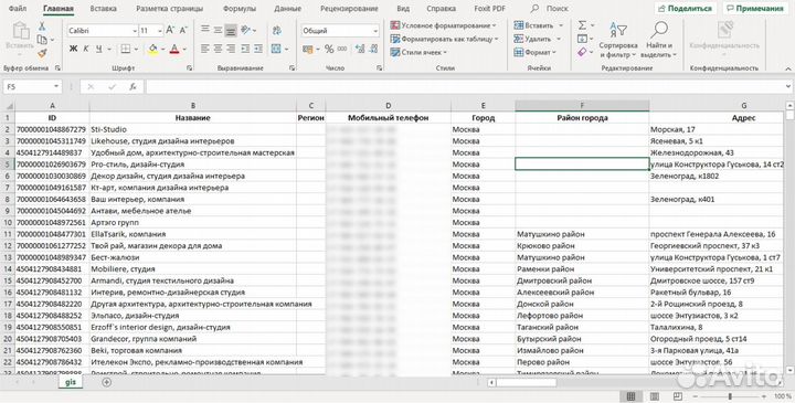 Парсинг с Яндекс карт и два гис