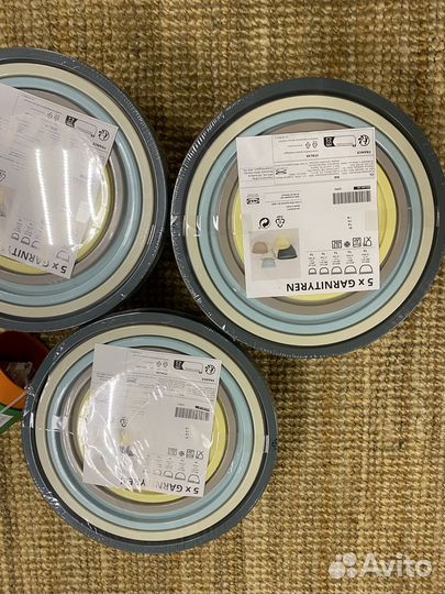 Миска с крышкой 5шт Икея Гарнитурен.Сборн.посылки