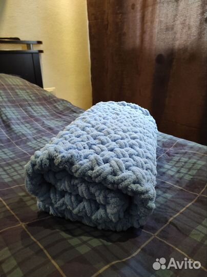 Плед детский вязаный ручная работа