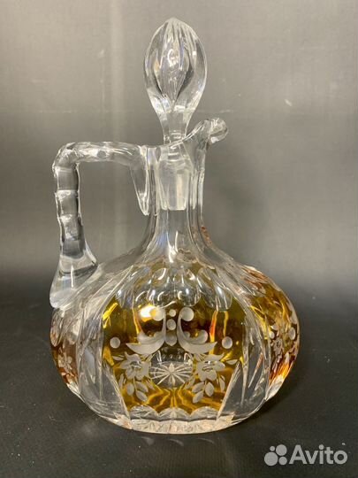 Графин антикварный. старая германия. хрусталь