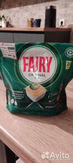 Капсулы для посудомоечных машин fairy