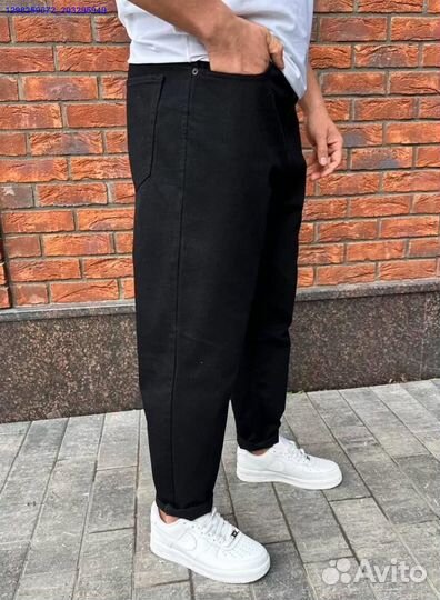 Джинсы бананы чёрные (Арт.31799)