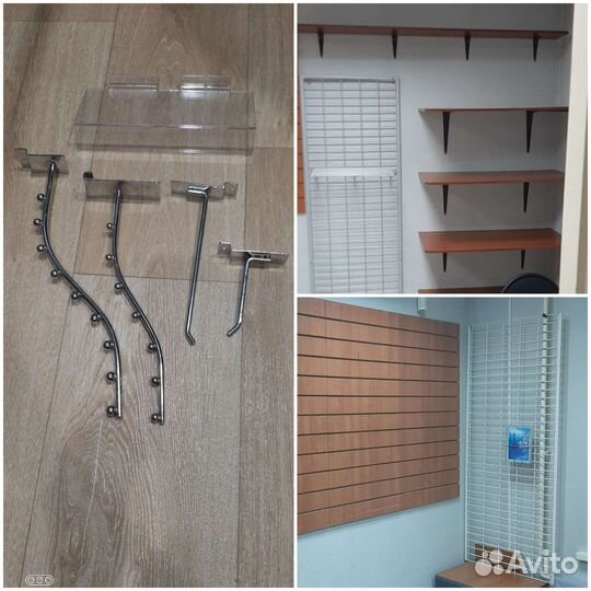 Экономпанели с крючками и полками