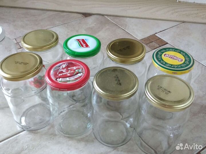 Банка с закручивающими крышками 1 л