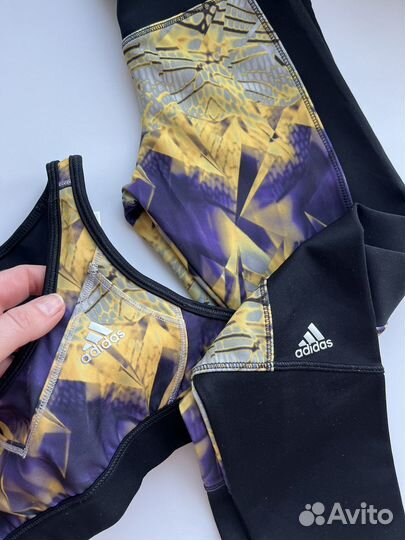Костюм adidas леггинсы и топ, 122-128