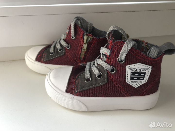 Кеды джинсовые