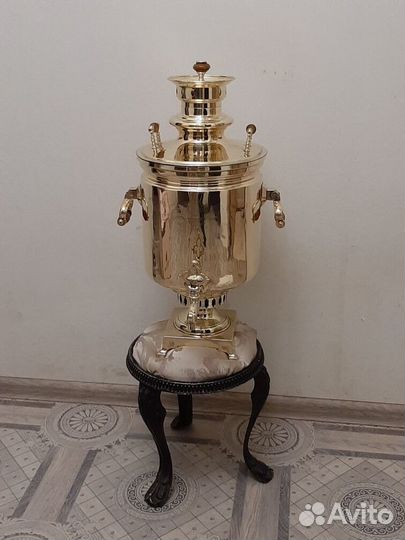 Самовар 19 век дровянной банка Н.И Баташева