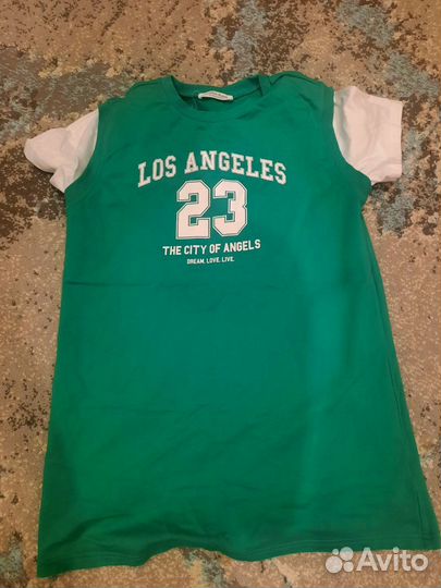 Платье футболка для девочки