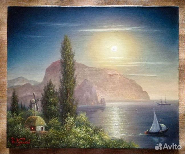 Картина маслом на холсте пейзаж