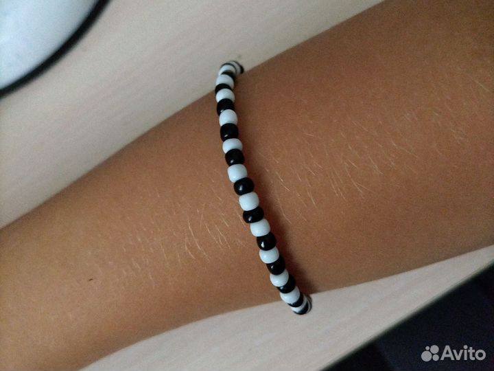 Браслет из бисера и кольцо