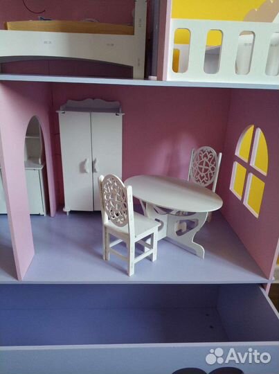 Домик кукольный для барби деревянный