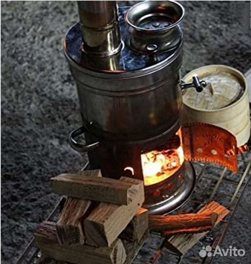 Походный самовар на дровах