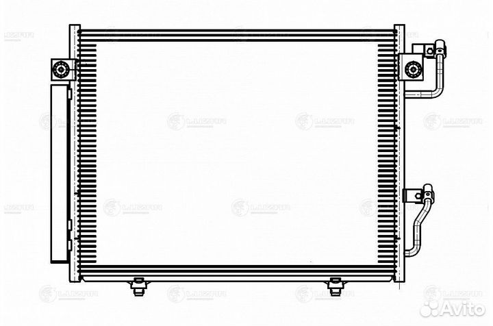 Радиатор кондиционера Mitsubishi Pajero 3