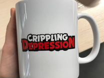 Кружка "Crippling depression" для Михаила